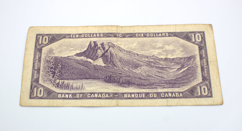 1954 Bank of Canada $10 Banknote, F-12