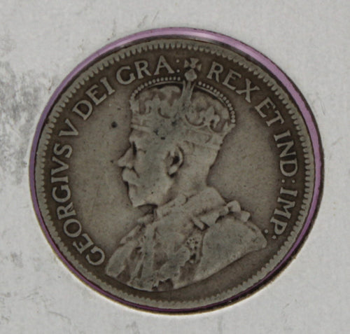 1917-C Newfoundland 25 Cents Coin