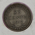 1917-C Newfoundland 25 Cents Coin