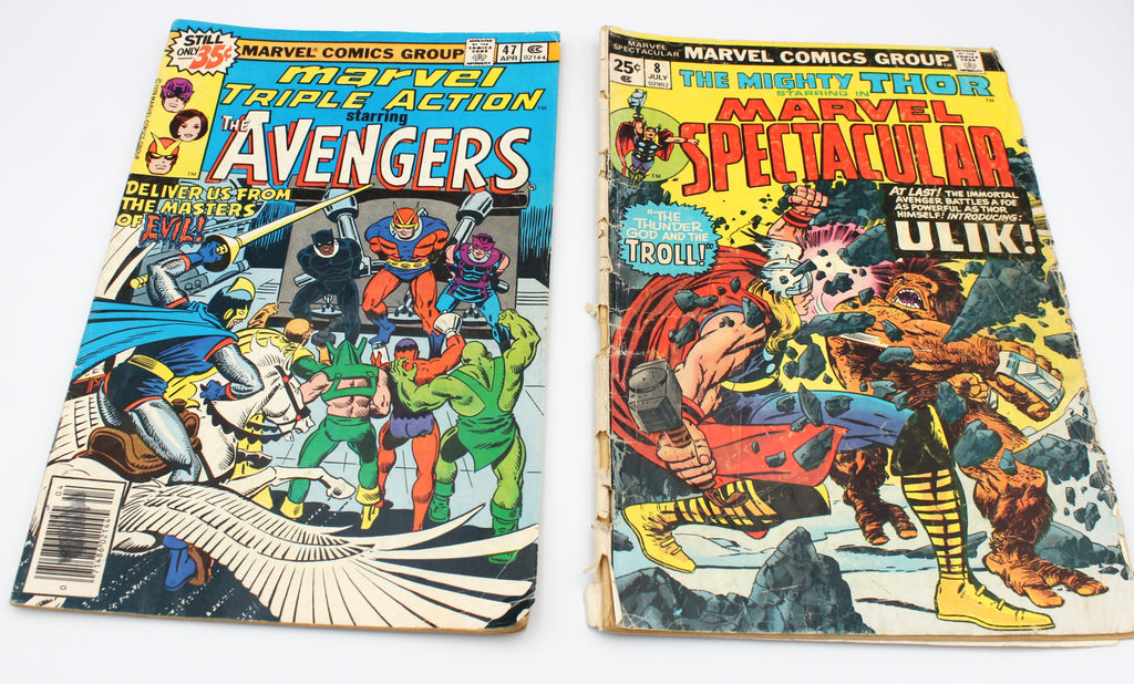 Bronze Age Marvel and DC Comic Book Lot, Spider-Man, Thor, Superman