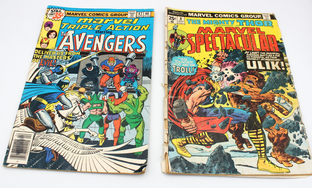 Bronze Age Marvel and DC Comic Book Lot, Spider-Man, Thor, Superman