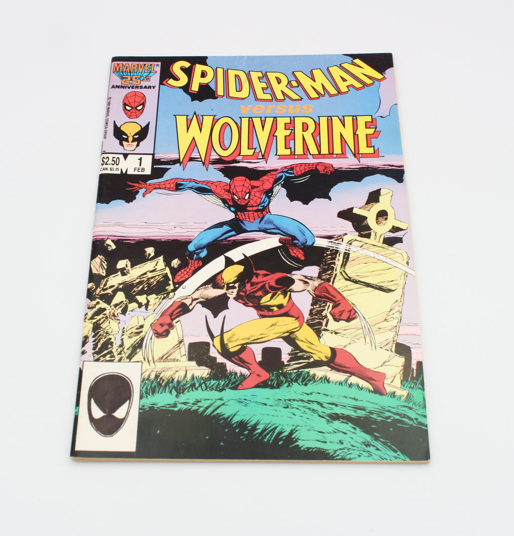 Spider-Man vs. Wolverine (1987 Marvel) #1, First Edition, Direct, FN+
