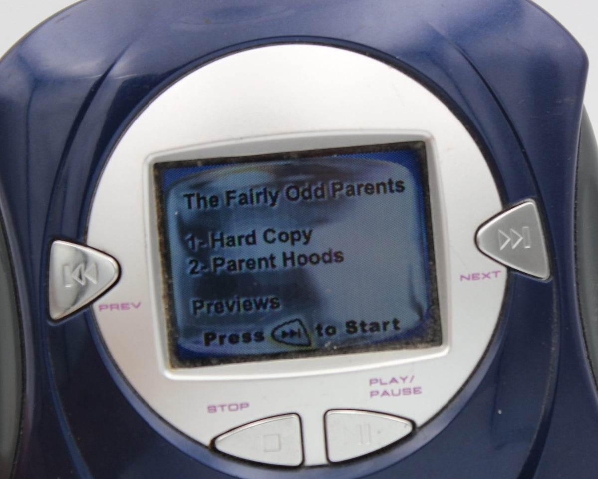 VideoNow Color (2004 Hasbro) Blue Player, Tested & Working, Includes Fairly OddParents Disc