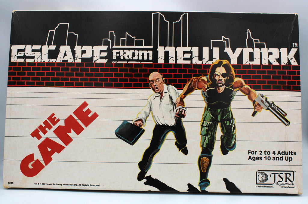 Rare 1981 Escape From New York Board Game, G Box, Mint/Unplayed Contents