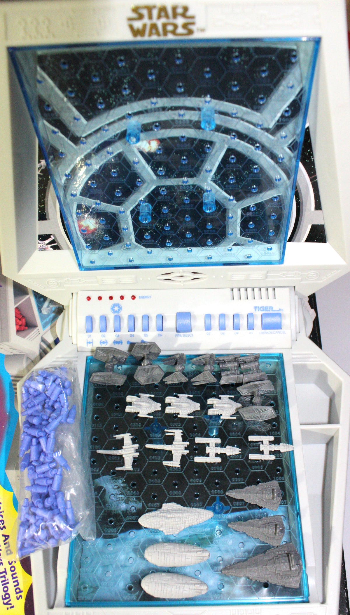 1997 Star Wars Galactic Battle Battleship Game, Untested, For Parts