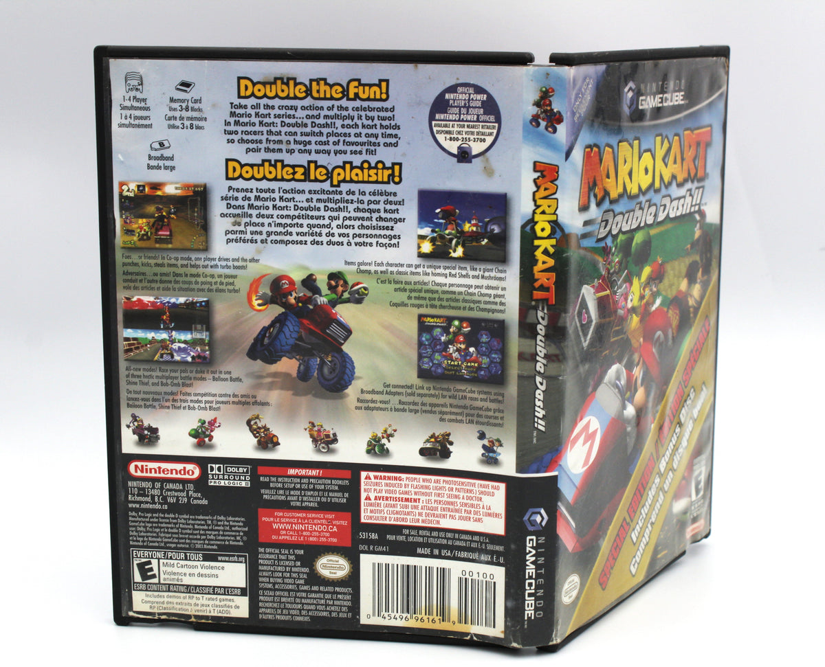 Mario Kart: Double Dash!! (Nintendo GameCube, 2003) Special Edition w/ Bonus Disc