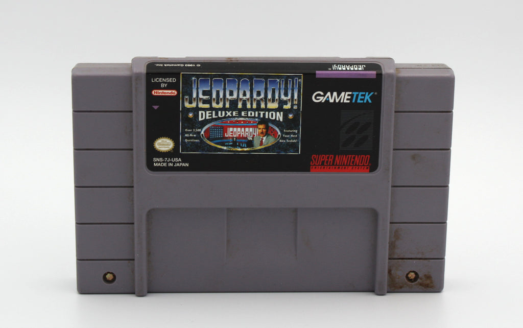 Jeopardy! Deluxe Edition (Super Nintendo, SNES) Authentic Cartridge Only, Tested & Working
