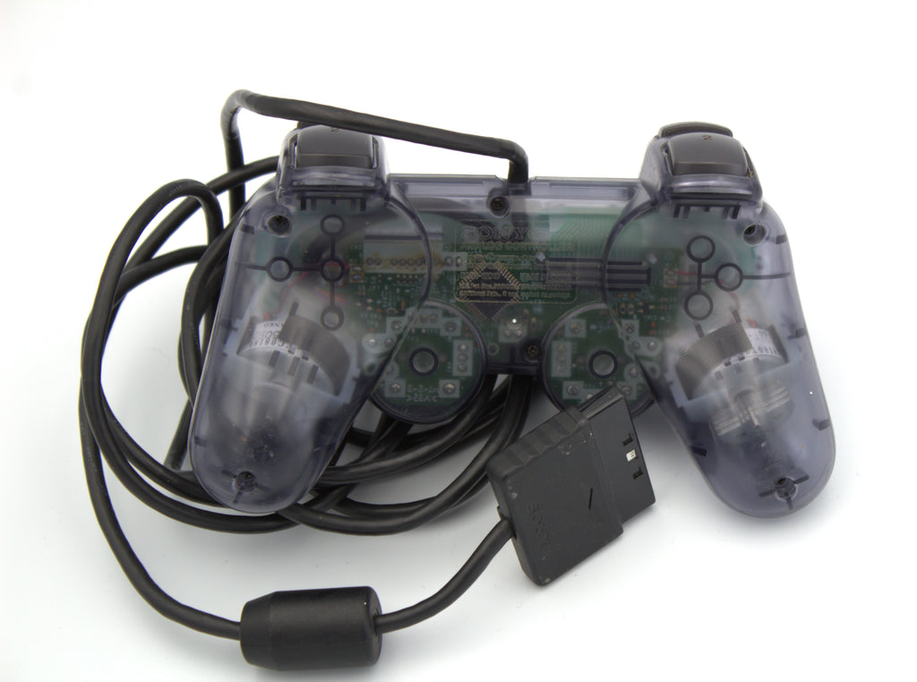 Sony PlayStation DualShock 2 Controller, Clear Smoke Grey, OEM