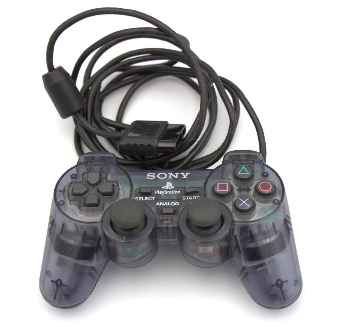 Sony PlayStation DualShock 2 Controller, Clear Smoke Grey, OEM