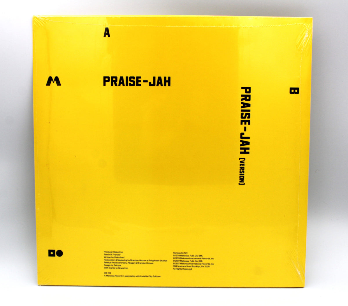 Oluko Imo - Praise Jah Remastered Limited Edition 12" Vinyl LP, Sealed