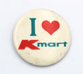 Retro c. 1970's - 1980's I Love K-Mart Pinback by MG Promotions Welland