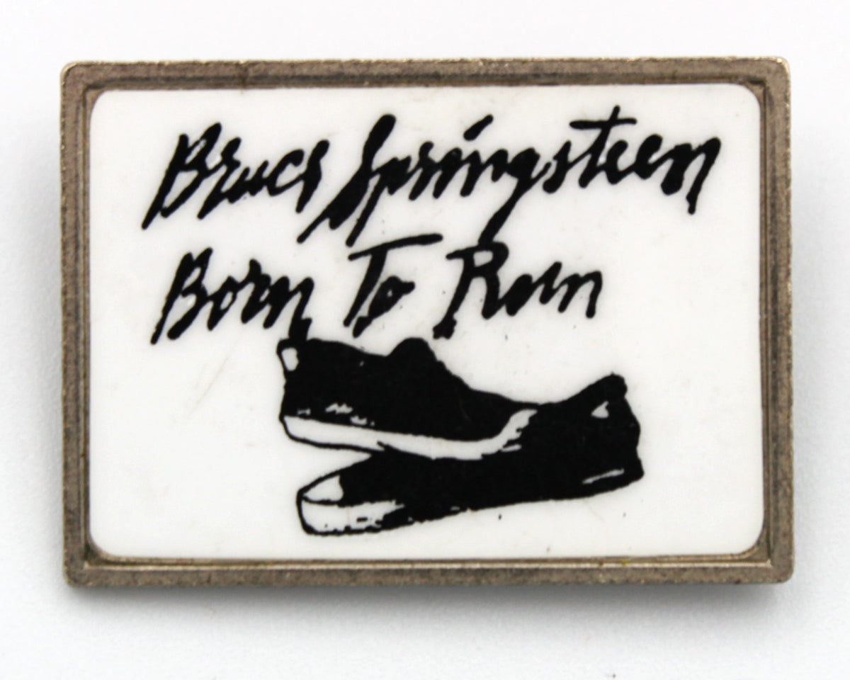 Vintage 1970's - 1980's Bruce Springsteen Born To Run Pinback Badge