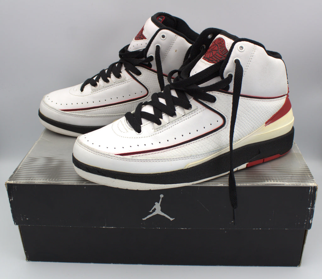 Air Jordan 2 White/Varsity Red-Black, 2004, Size 7, Original Box