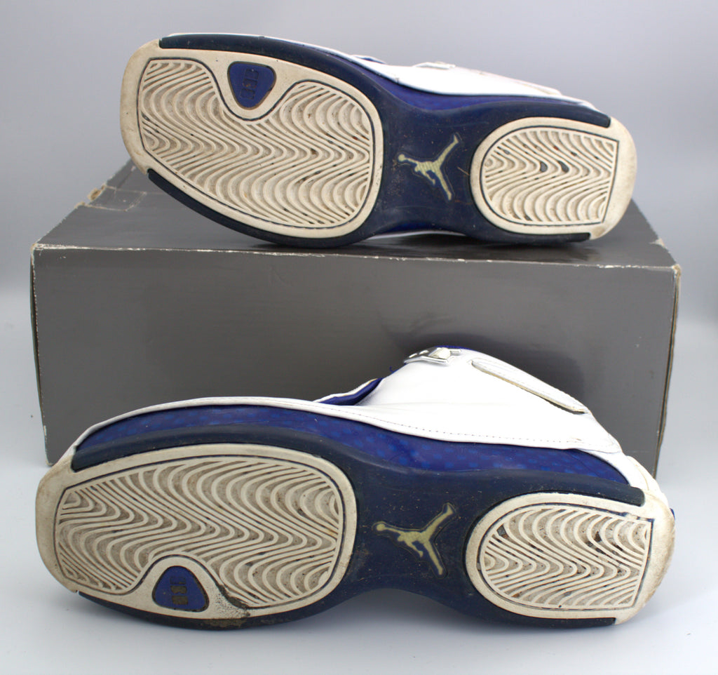 Air Jordan 18 OG 2003 White Sport Royal, Size 7.5, Original Box